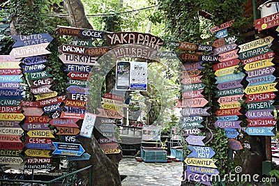 Fethiye Yakapark With Nature Mugla, Turkey Editorial Stock Photo