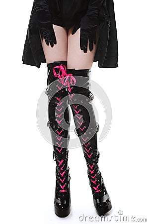 Fetish boots Stock Photo