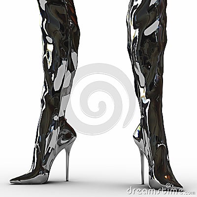 Fetish boots Stock Photo