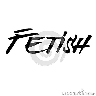 Fetish stamp on white Vector Illustration