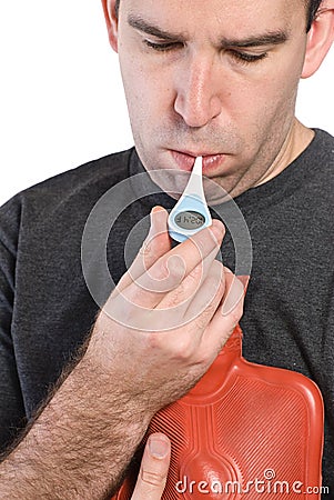 Fever in Fahrenheit Stock Photo