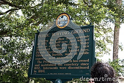 Fever Graveyard in St Augustine Florida USA Editorial Stock Photo