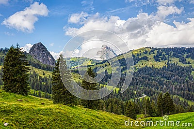 A few summer hiking impressions from the famous Hoch-Ybrig region in the Swiss Alps Stock Photo