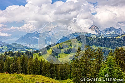 A few summer hiking impressions from the famous Hoch-Ybrig region in the Swiss Alps Stock Photo