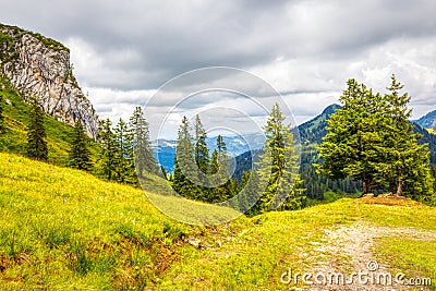 A few summer hiking impressions from the famous Hoch-Ybrig region in the Swiss Alps Stock Photo