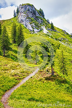 A few summer hiking impressions from the famous Hoch-Ybrig region in the Swiss Alps Stock Photo