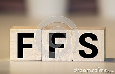 FFS, acronym, internet slang or text speak, used to express surprise or horror Stock Photo