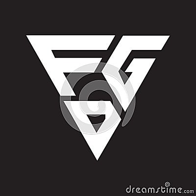 FGD letter logo design on black background.FGD creative initials letter logo concept.FGD letter design Vector Illustration
