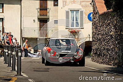 Fiat 124 Abarth at Bergamo Historic Grand Prix 2017 Editorial Stock Photo