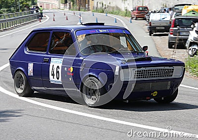 Fiat 127 rally car Editorial Stock Photo