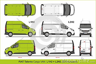 Fiat Talento Cargo Van L1H2 and L2H2 2016-present Editorial Stock Photo