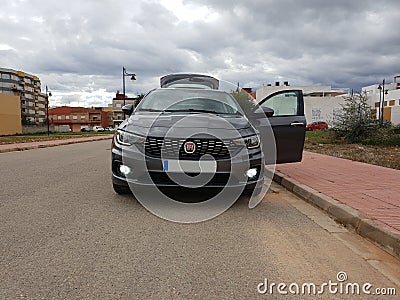 Fiat tipo egea 2018 fog light led Editorial Stock Photo