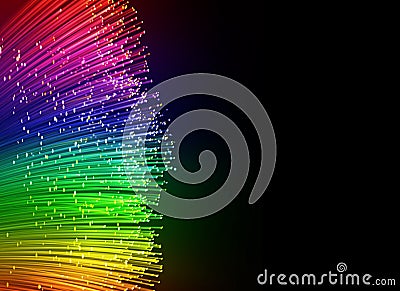 Fiber optic background Stock Photo