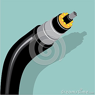 Fiber optic cable vector Vector Illustration