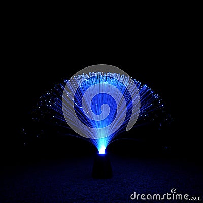 Fiber Optic Lamp Stock Photo