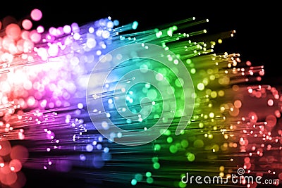 Fiber optics Stock Photo