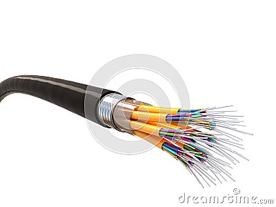 Fiber optics background Stock Photo