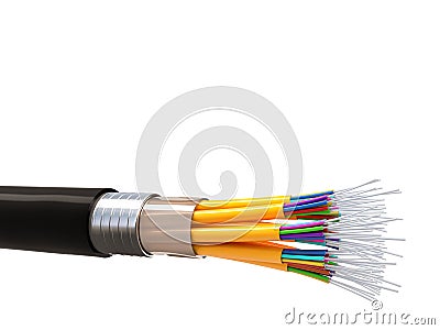 Fiber optics background Stock Photo