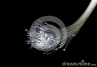 Fiber optics background Stock Photo