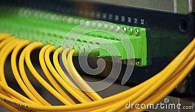 Fiber optics panel Stock Photo