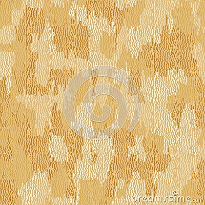 Fiber seamless camo texture. Weave pattern thread. Urban camouflage textile. Yarn rough knit background. Vector Vector Illustration