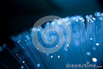 Fibre optic lights Stock Photo