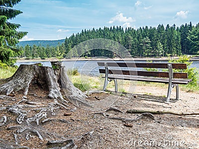 Fichtelgebirge to Ochsenkopf in Bavaria Germany Stock Photo