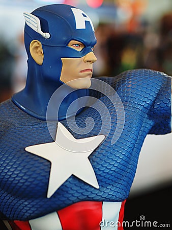Fictional character superhero Captain America Editorial Stock Photo