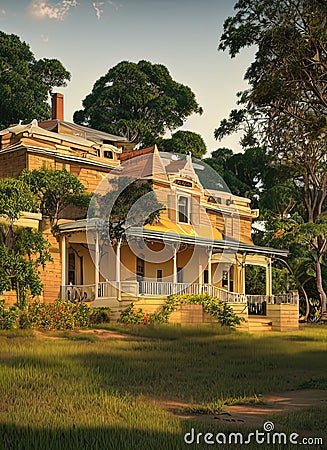 Fictional Mansion in Chitungwiza, Harare, Zimbabwe. Stock Photo