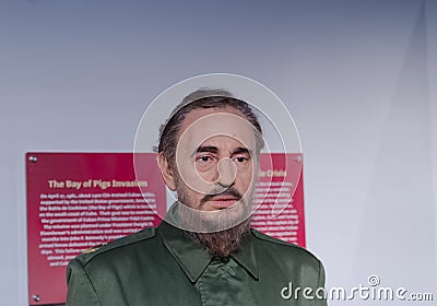 Fidel Castro wax figure Editorial Stock Photo