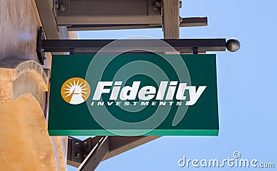 Fidelity Investments Sign Editorial Stock Photo