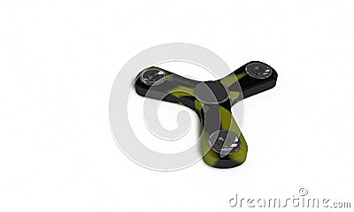 Fidget spinner of background, 3d render Stock Photo