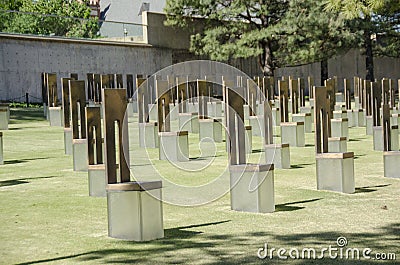 Field of empty chairs Editorial Stock Photo