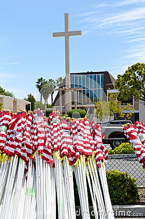 Field of Honor Event Editorial Stock Photo