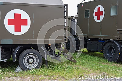 Field hospital container Editorial Stock Photo