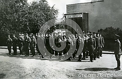 The field hospital of the Soviet airborne troops. Czechoslovakia, Prague. August 1968 Editorial Stock Photo