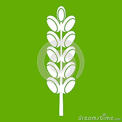 Field spike icon green Vector Illustration