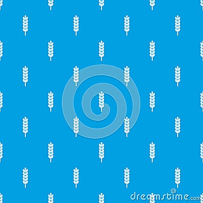 Field spike pattern seamless blue Vector Illustration