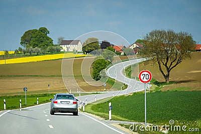 Fields of Bavaria Editorial Stock Photo