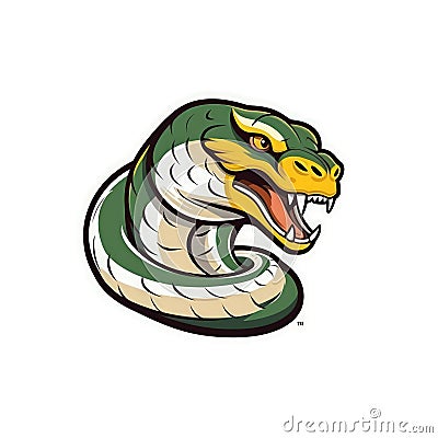 Fierce Anaconda Esports Logo on White Background . Stock Photo