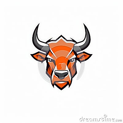 Fierce Bull Esports Logo on White Background . Stock Photo