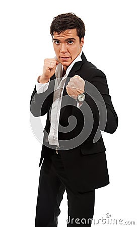 Fierce business Stock Photo