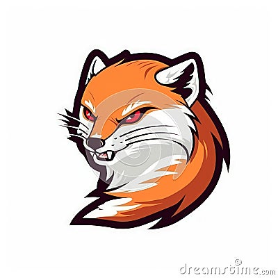 Fierce Mongoose Esports Logo on White Background . Stock Photo