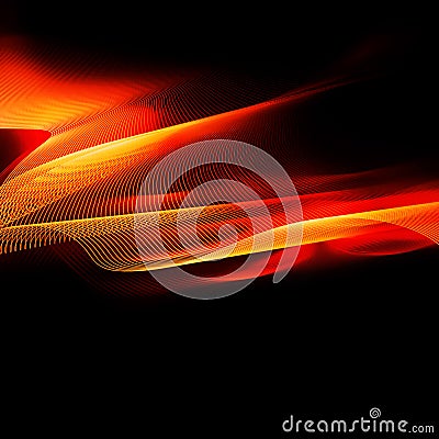 Fiery abstraction Stock Photo