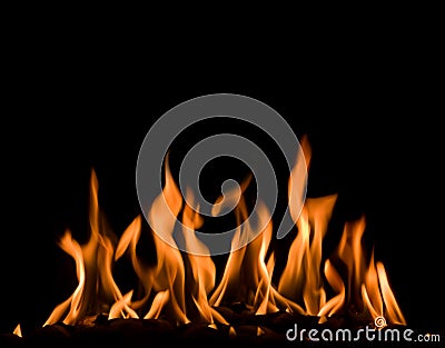 Fiery fire Stock Photo