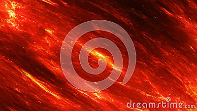 Fiery glowing nebula closeup abstract background Stock Photo