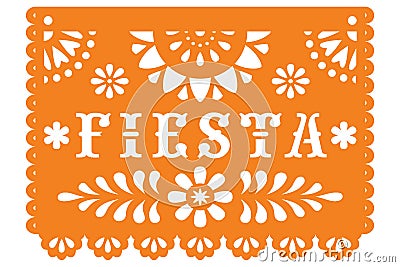 Fiesta Mexican Banner Vector Illustration