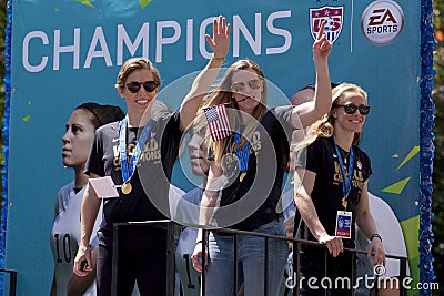 FIFA World Cup Champions US Women National Soccer Team Editorial Stock Photo