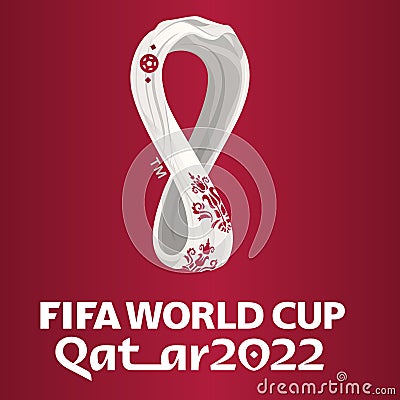 Fifa World Cup 2022 logo on white background Vector Illustration