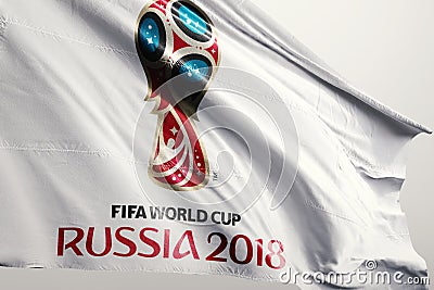 Russia 2018 world cup illustration Editorial Stock Photo